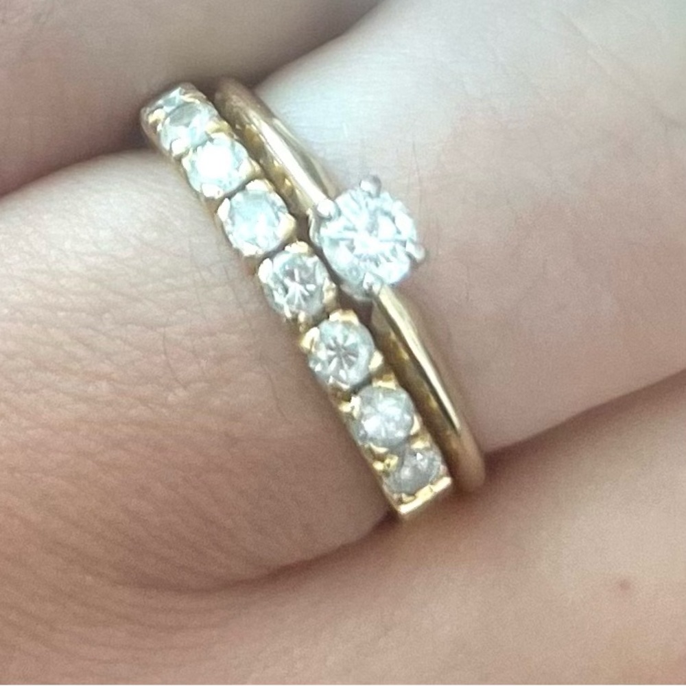 Round Cut Solitaire Diamond Ring 💍 14K Gold 0.23CTW